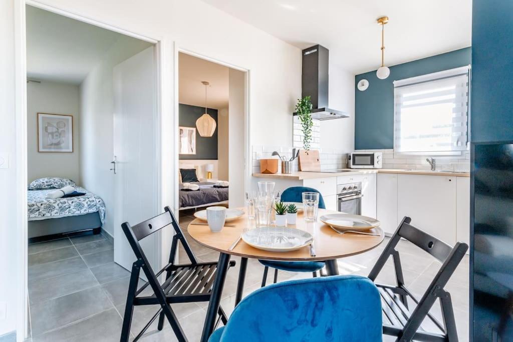 ☆ Blue Provencal Appartement ☆ Morieres-les-Avignon Buitenkant foto